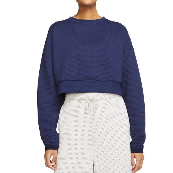 NWT NIKE Sportswear City Ready Women's Fleece Crew Cropped Top Sweatshirt - Picture 6 of 16